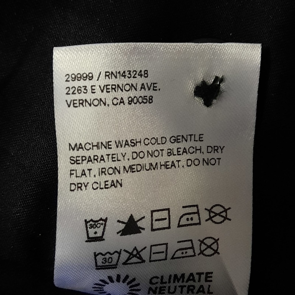 Reformation Devin Twill Vest Womens Size 10 Black Sleeveless Button Front Top - Picture 6 of 7